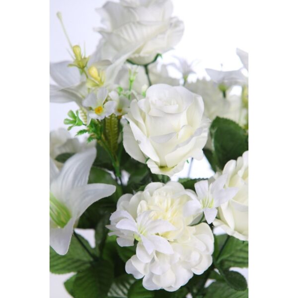 RAMO ROSA Y LILY ARTIFICIAL 48CM - Imagen 2