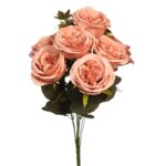 BOUQUET DE ROSA ARTIFICIAL 46CM - Imagen 3