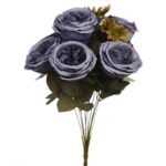 BOUQUET DE ROSA ARTIFICIAL 46CM - Imagen 5