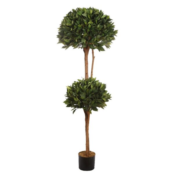B120TP_0 ARBOL DE LAUREL ARTIFICIAL DOBLE BOLA ALT 160CM - Imagen 1