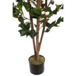 CAMELIA CON FLOR ARTIFICIAL EN MACETA 150CM - Imagen 4