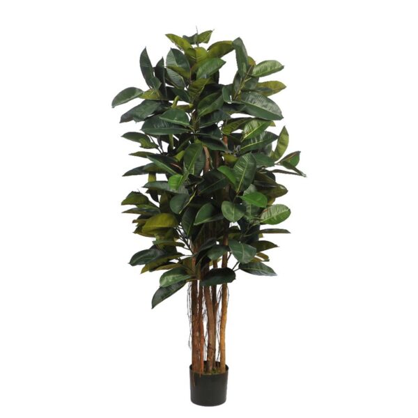 B183TB_0 ARBOL DE FICUS ELASTICA ARTIFICIAL CON MACETA 180CM - Imagen 1