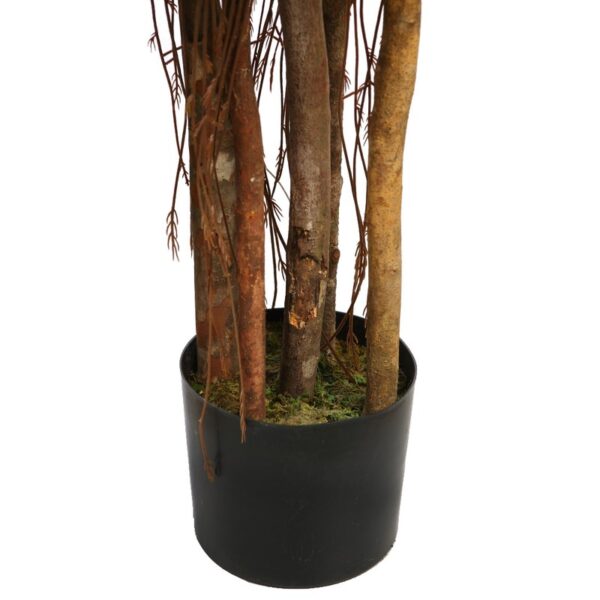 ARBOL DE FICUS ELASTICA ARTIFICIAL CON MACETA 180CM - Imagen 4
