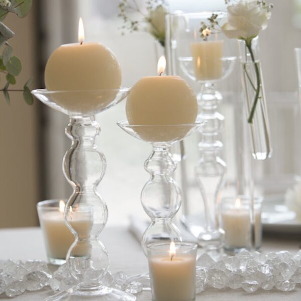 PORTA VELA CRISTAL CANDELABRO 17.7CM - Imagen 3