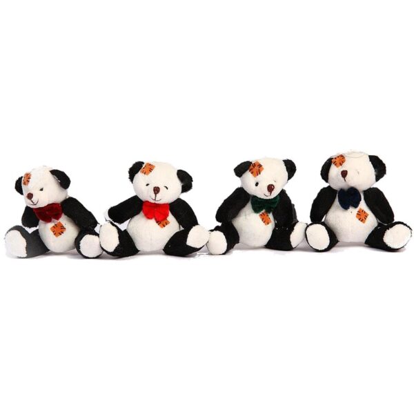 SET DE 4 OSOS PANDA, ALTURA 7,5 CM VLT - Imagen 1
