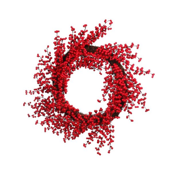 CORONA DE BERRY ARTIFICIAL  Ø 50CM - Imagen 1