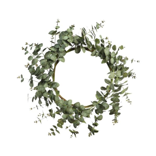 CORONA DE EUCALIPTO ARTIFICIAL Ø 50CM - Imagen 1