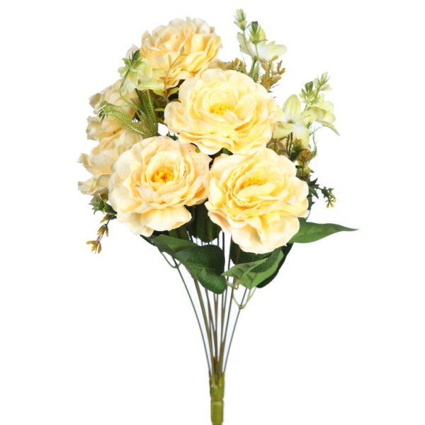 BOUQUET PEONIAS ARTIFICIAL 42CM - Imagen 3