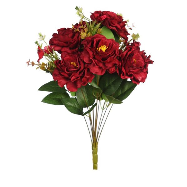 BOUQUET PEONIAS ARTIFICIAL 42CM - Imagen 5