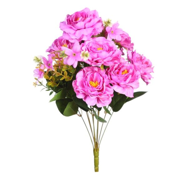 BOUQUET PEONIAS ARTIFICIAL 42CM - Imagen 9
