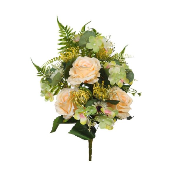 RAMO ROSAS Y HORTENSIAS ARTIFICIAL 50CM - Imagen 1
