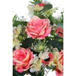 RAMO ROSAS Y HORTENSIAS ARTIFICIAL 50CM - Imagen 4