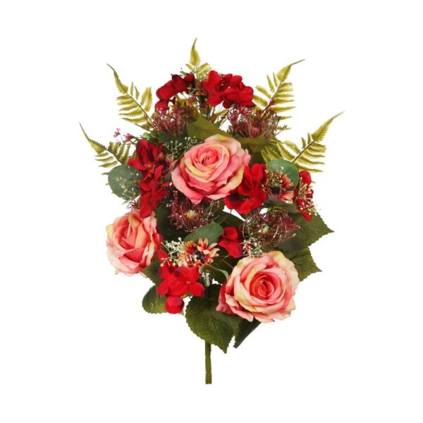 RAMO ROSAS Y HORTENSIAS ARTIFICIAL 50CM - Imagen 5