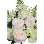 BOUQUET HORTENSIAS Y FLORES ARTIFICIAL 52CM - Imagen 2