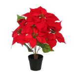 POINSETTIA X5 EN MACETA ARTIFICIAL 40CM