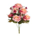 BOUQUET DE ROSAS ARTIFICIAL 50CM - Imagen 5