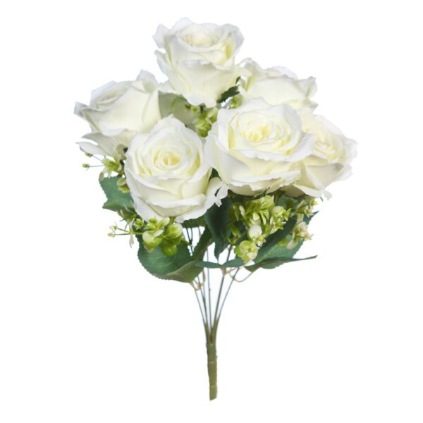 BOUQUET ROSAS ARTIFICIALES 40CM - Imagen 1