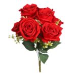 BOUQUET ROSAS ARTIFICIALES 40CM - Imagen 3