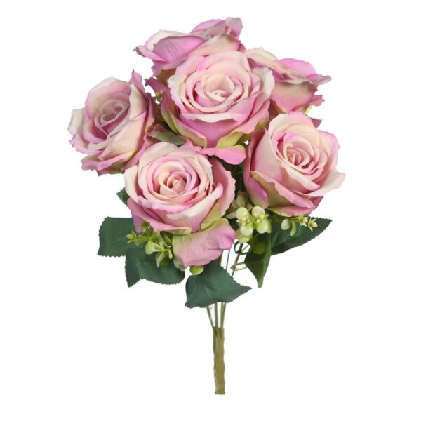BOUQUET ROSAS ARTIFICIALES 40CM - Imagen 7