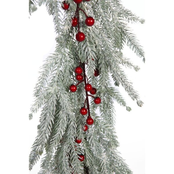 GUIRNALDA PINO Y BERRY NEVADA ARTIFICIAL 140CM - Imagen 2