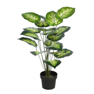 DIFEMBACHIA CLARA EN MACETA ARTIFICIAL 65CM