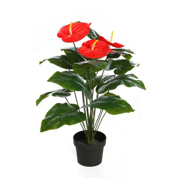 FH0211M_0 ANTHURIUM ARTIFICIAL EN MACETA 65CM - Imagen 1