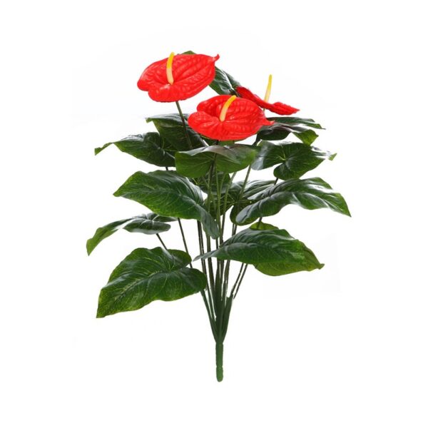 PLANTA ANTHURIUM ARTIFICIAL 65CM - Imagen 1
