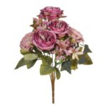 BOUQUET ROSAS ARTIFICIAL 30CM - Imagen 3