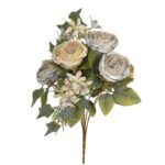 BOUQUET ROSAS ARTIFICIAL 30CM - Imagen 5