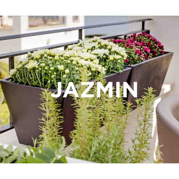 JARDINERA FIBRA 60.5CM X 28CM ALT 25CM - Imagen 3