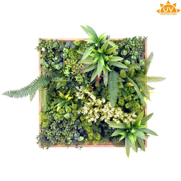 CUADRO VEGETAL ARTIFICIAL 50X50CM - Imagen 1