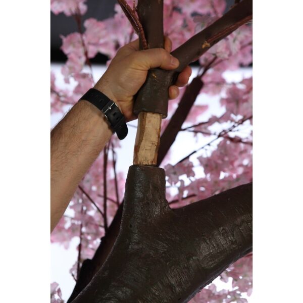 ARBOL ALMENDRO CEREZO ARTIFICIAL 250CM BASE METAL - Imagen 7