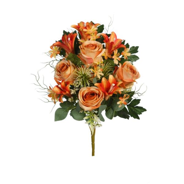 RAMO ROSAS Y LILYS ARTIFICIAL 52CM - Imagen 5