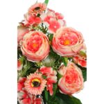 RAMO PEONIAS Y GERBERAS ARTIFICIALES 54CM - Imagen 4