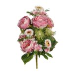RAMO PEONIAS Y GERBERAS ARTIFICIALES 54CM - Imagen 7