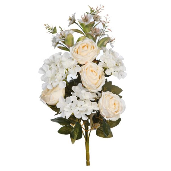 SE0006.01_0 RAMO ROSAS Y HORTENSIAS ARTIFICIAL 47CM - Imagen 1