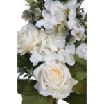 RAMO ROSAS Y EUCALIPTO ARTIFICIAL 55CM - Imagen 2