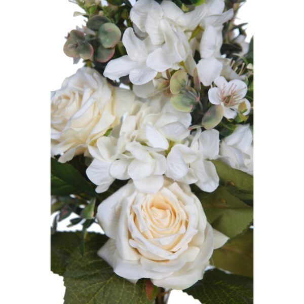 RAMO ROSAS Y EUCALIPTO ARTIFICIAL 55CM - Imagen 2