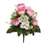 RAMO RANUNCULO Y MARGARITAS ARTIFICIAL 38CM