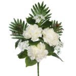 RAMO DE UNA CARA PEONIAS ARTIFICIAL 55CM