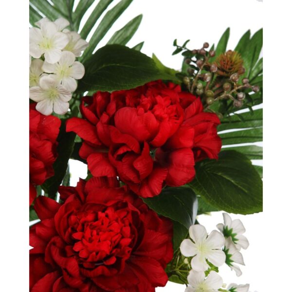 RAMO DE UNA CARA PEONIAS ARTIFICIAL 55CM - Imagen 4