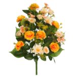 RAMO DE UNA CARA CLAVEL Y LILY ARITIFICIAL  50CM - Imagen 5