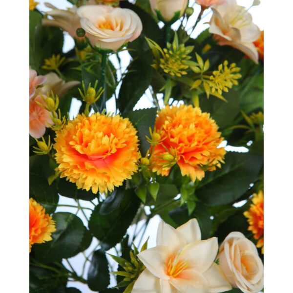 RAMO DE UNA CARA CLAVEL Y LILY ARITIFICIAL  50CM - Imagen 6