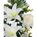 RAMO LILIS Y PEONIAS ARTIFICIAL 55CM - Imagen 2