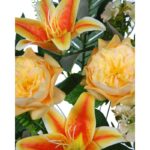 RAMO LILIS Y PEONIAS ARTIFICIAL 55CM - Imagen 4