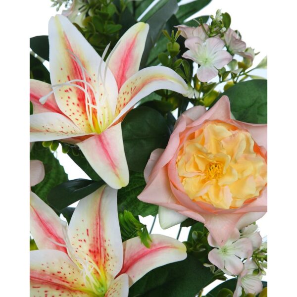 RAMO LILIS Y PEONIAS ARTIFICIAL 55CM - Imagen 6