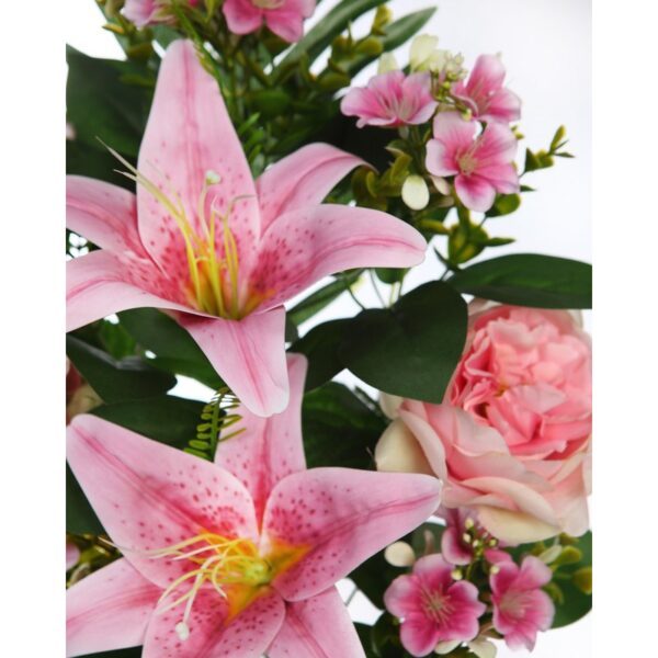 RAMO LILIS Y PEONIAS ARTIFICIAL 55CM - Imagen 8