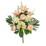 RAMO LILIS Y ROSAS ARTIFICIAL 55CM - Imagen 3