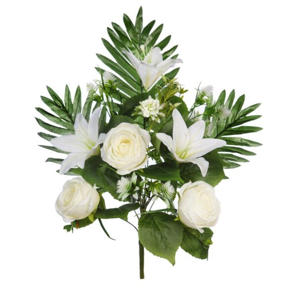 RAMO ROSAS Y LILIS ARTIFICIAL 50CM - Imagen 1