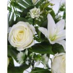 RAMO ROSAS Y LILIS ARTIFICIAL 50CM - Imagen 2